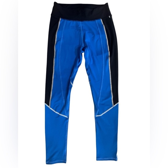 Free People Movement Dawn to Dusk Layering Leggings Blue Color block New Small - Picture 6 of 11